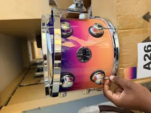 Ultraviolet Burst Dw Collector's Series Acoustic Drum Set | Complete Drum Kit | Hardware Included | Stage & Practice Ready