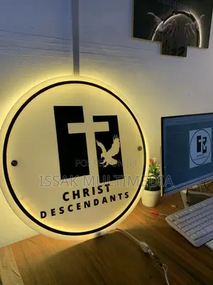 3D Acrylic Signage 24×24 Inches – LED-Illuminated Custom Signage for Shops & Offices