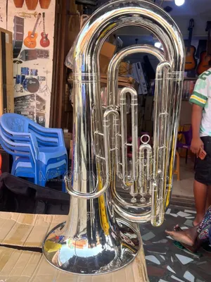 Silver-plated Professional Tuba | Large Bore | Deep Bass Tone | Orchestral & Marching Band