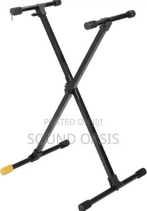 Single X-Frame Keyboard Stand – Adjustable Height, Non-Slip Feet for All Keyboard Sizes & Brands