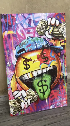 Cartoon Wall Art Canvas – Vibrant Cartoon-Themed Canvas Print on Original Material