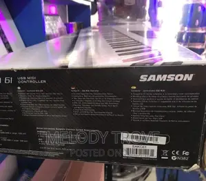 Samson Studio Keyboard 61 Keys | Touch-Sensitive Keys | Built-in Voices & Rhythms | Beginner to Pro