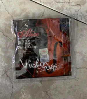 Alice A705 Violin String Set – Steel Core, Alloy-Wound Strings for 3/4 & 4/4 Violins