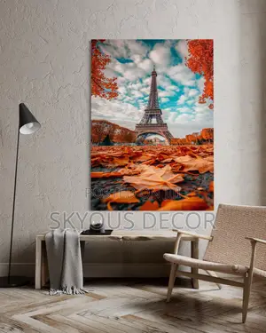 Paris Eiffel Tower Wall Art Canvas – Iconic Paris Art Print for Home & Office Décor