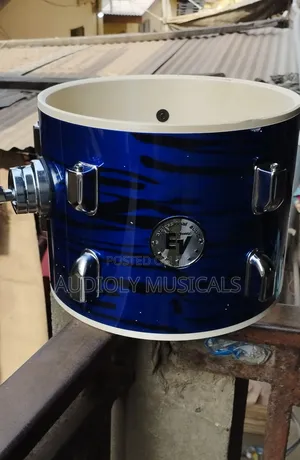 EV 5-Piece Acoustic Drum Set – Complete Kit with Cymbals, Hardware & Drum Throne