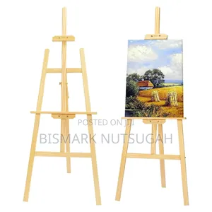 Wooden Art Painting Easel Stand – Height-Adjustable 1.5m–1.7m Easel for Artists & Students
