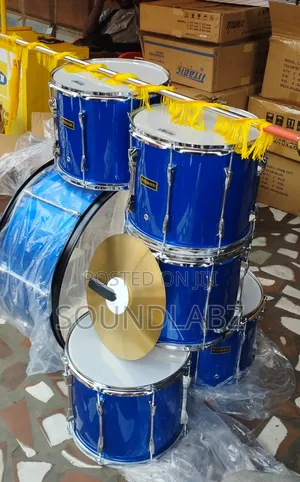 6set Parade Drums (premier) - Blue | Professional Drum Kit | Durable Build | Stage & Studio Ready