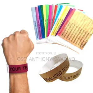Tyvek Waterproof Event Wristband – Durable Disposable Paper Wristband for Shows & Events