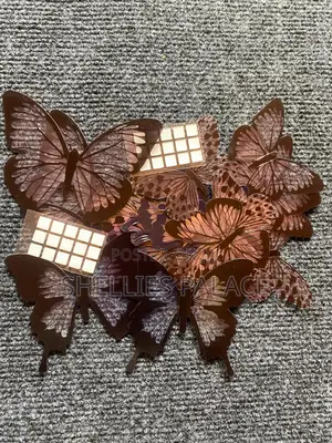 24-Piece 3D Crystal Butterfly Wall Stickers – Colourful Adhesive Satin Butterfly Decals