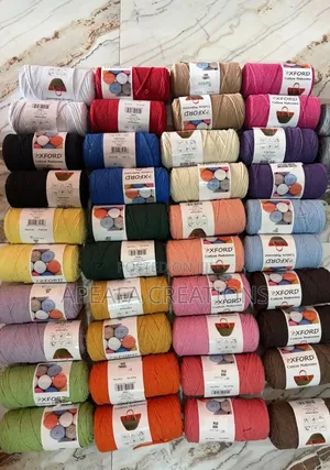 Oxford Cotton Makrome Cord – 250g 150m 5-6mm Cotton Rope for Macramé & Crafts