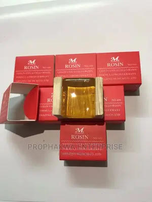 Professional Violin & Viola Bow Rosin – Premium Amber Rosin for Clear Tone & Smooth Bow Response