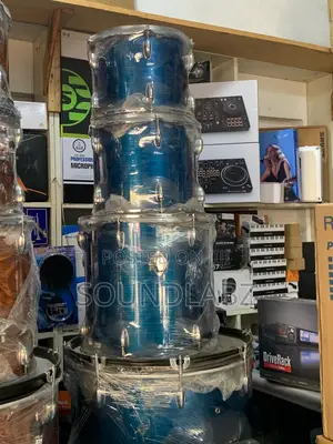 Yamaha 5set Drums (blue) | 5-Piece Shell Pack | Cymbals & Hardware Included | Live & Studio