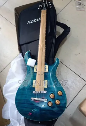 Givson Electric Guitar [ Blue] | Solid Body | Dynamic Pickups | Stage-Ready Electric Guitar