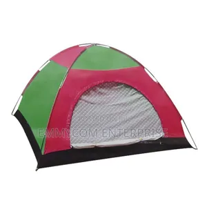 4 Person Camping Tent | Waterproof Rainfly | Mesh Ventilation | Aluminum Poles | Easy Setup | All-Season