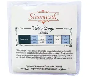 Alice A905 Viola String Set – Ni-Fe Winding, Steel Core Replacement Strings for 3/4 & 4/4 Viola