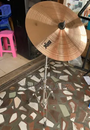 Sabian Crash Cymbal with Cymbal Stand – Bright Cutting B20 Bronze Tone for Live & Studio Kits