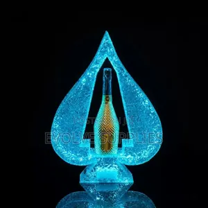 Ice Rock Ace of Spade Bottle Presenter – Premium Illuminated Bottle Presenter for Events