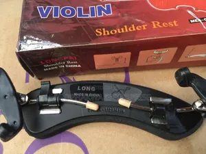 Adjustable Violin Shoulder Rest – Ergonomic Foam Pad for 3/4 & 4/4 Violins, Folding ABS Frame