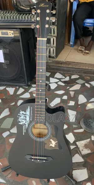 Black Maria 38-inch Acoustic Guitar | Steel-String | Warm Resonant Tone | Beginner to Pro