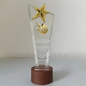 Crystal Glass Award Plaque – Optically Clear Engraved Plaque for Ceremonies & Events