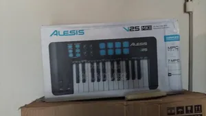 Alesis V25 25-Key USB MIDI Keyboard Controller – 8 Backlit Velocity Pads, 4 Assignable Knobs & USB Bus-Powered