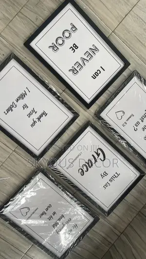 Glass Quote Picture Frame – Inspirational Quote Glass Frame Available on Custom Order