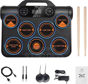 5-Piece Acoustic Drum Set – Complete Hardware & Cymbal Package