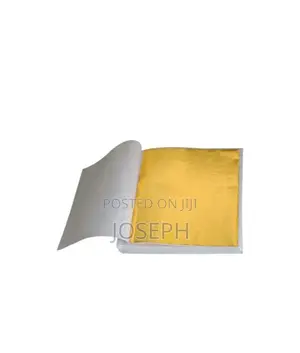 Gold Foil Leaf Sheets 100-Piece – Premium Original Gold Foil for Gilding & Master Artworks