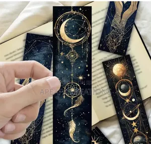 Celestial Bookmarks – Astronomy Themed Moon, Stars & Cosmic Bookmarks Set