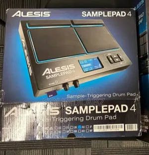 Alesis SamplePad 4 – 4-Zone LED-Illuminated Rubber Pads, Built-In Sounds & Dual-Zone Hi-Hat Trigger