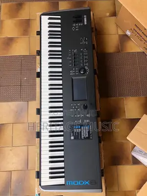 Yamaha MODX8 88-Key Synthesizer Workstation – 128-Voice Polyphony, FM-X & AWM2 Dual Sound Engines