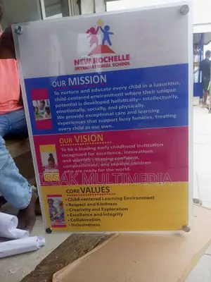 Acrylic Standoff Mission Statement – Engraved Wood & Acrylic Mission Statement Display Board