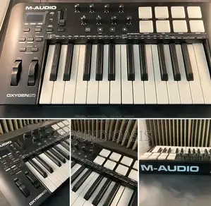 M-Audio Oxygen 25 – 25-Key Ultra-Mobile USB MIDI Controller – 8 Assignable Knobs, 1 Slider & DAW Integration