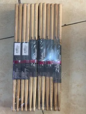 Zildjian 5A Drumsticks (1pack) - 12pieces | Professional Drum Kit | Durable Build | Stage & Studio Ready