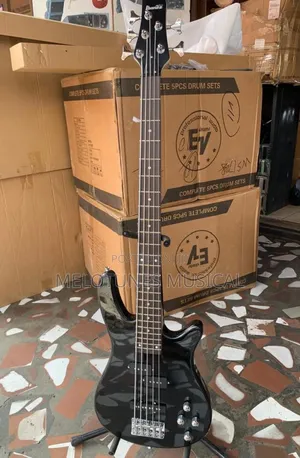 Ibanez 5-String Passive Bass Guitar Black – Solid Basswood Body, Maple Neck & Rosewood Fretboard