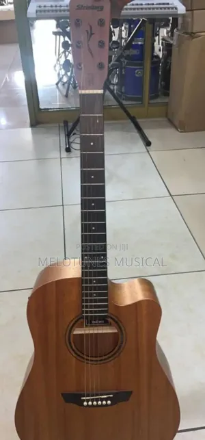 Stringberg Brown 6-String Semi-Acoustic Guitar – Hollow Body Electric-Acoustic for Intermediate Players