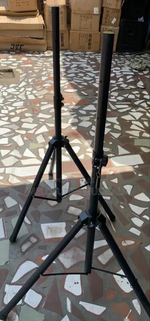 Adjustable PA Speaker Stand – Universal Telescoping Pole, Heavy-Duty Tripod Base for Stage & Events