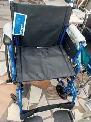 Normal Wheelchair Original ( Drive) | Lightweight Steel Frame | Foldable | Padded Seat | Armrests & Footrests | Manual