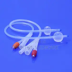 3-Way Silicone Catheter (Sizes 18, 20, 22, 24) | Triple Lumen | Irrigation Channel | Balloon Retention | Latex-Free | All Sizes