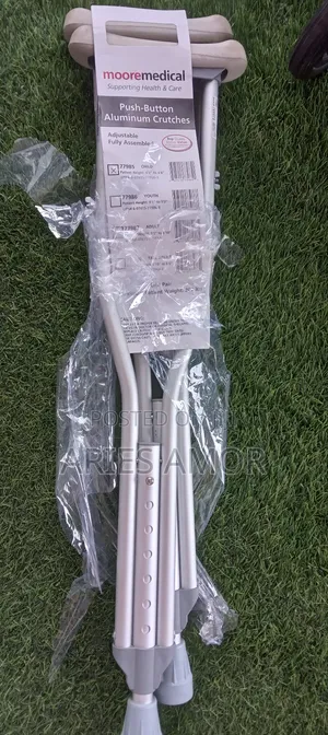 Ampit Crutche(Paediatric) | Axillary Design | Adjustable Height | Padded Armpit Rest | Non-Slip Tip | Durable Frame