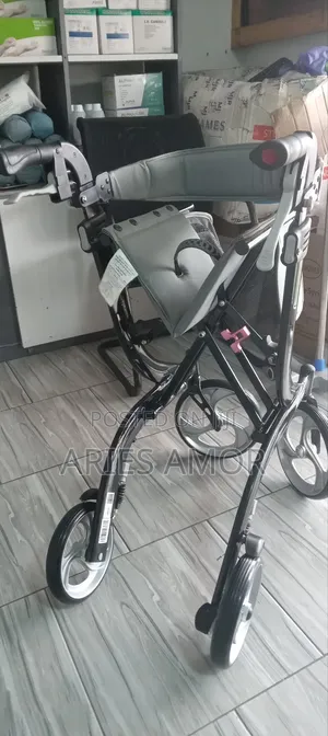 Drive X Rollator Walking Aid | X-Fold Design | 4-Wheel | Padded Seat | Hand Brakes | Foldable | Indoor & Outdoor