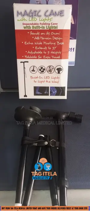 Walking Stick With Light (Foldable)