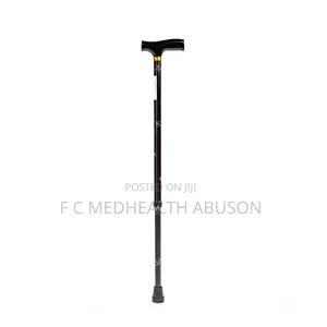 Walking Stick | Adjustable Height | Non-Slip Rubber Tip | Lightweight | Balance & Stability Support