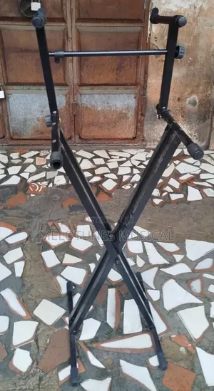 Double-Tier Keyboard Stand – Heavy-Duty Steel, Height-Adjustable Dual Rack for 2 Keyboards