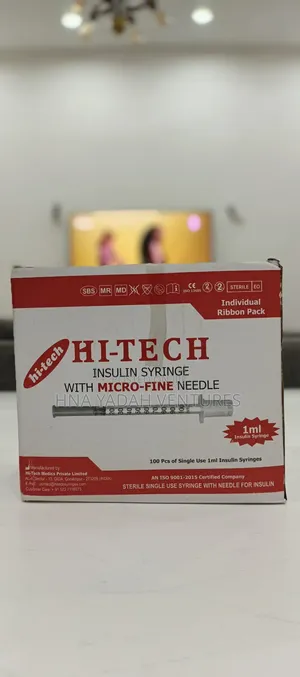 Insulin Syringe – Sterile Disposable Syringe, IV Cannula & Catheter