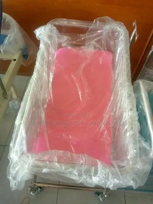 Baby Cot (Pink) | Professional Grade | Clinical Use | Durable | Hospital & Healthcare Ready