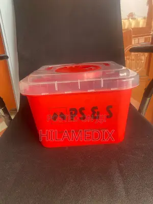 Sharp Container/ Safety Box ( All Sizes) | Biohazard-Rated | Needle-Proof | Lockable | 5–10L | Clinical Sharps Disposal