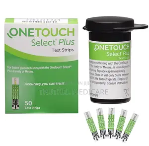 One Touch Select Plus Strips | 50-Pack | No Coding | Fast 5-Second | Compatible Meter | Lancets Included