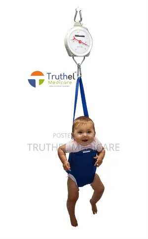 Baby Hanging Scale(METAL) | Neonatal & Infant | High-Precision | Tare Function | Curved Tray | Hospital & Clinic