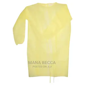 Isolation Gown | Non-Woven | Fluid-Resistant | Back-Tie Closure | Single-Use | Hospital & Lab Grade